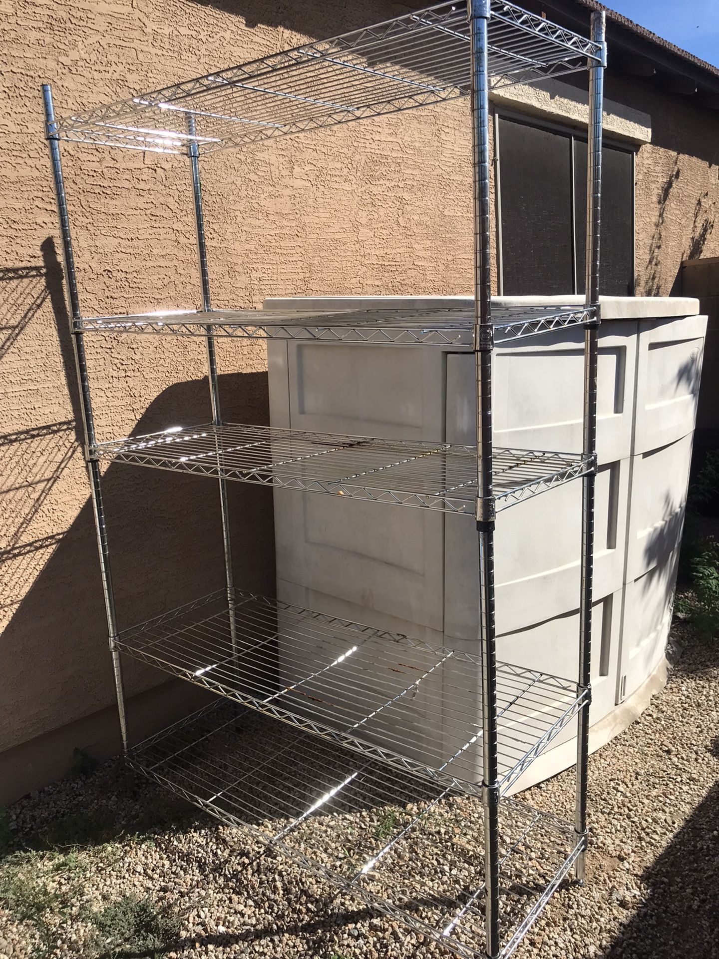 5-tier Steel Wire Shelving Unit