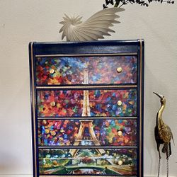 Paris-Themed Dresser-One Of A Kind
