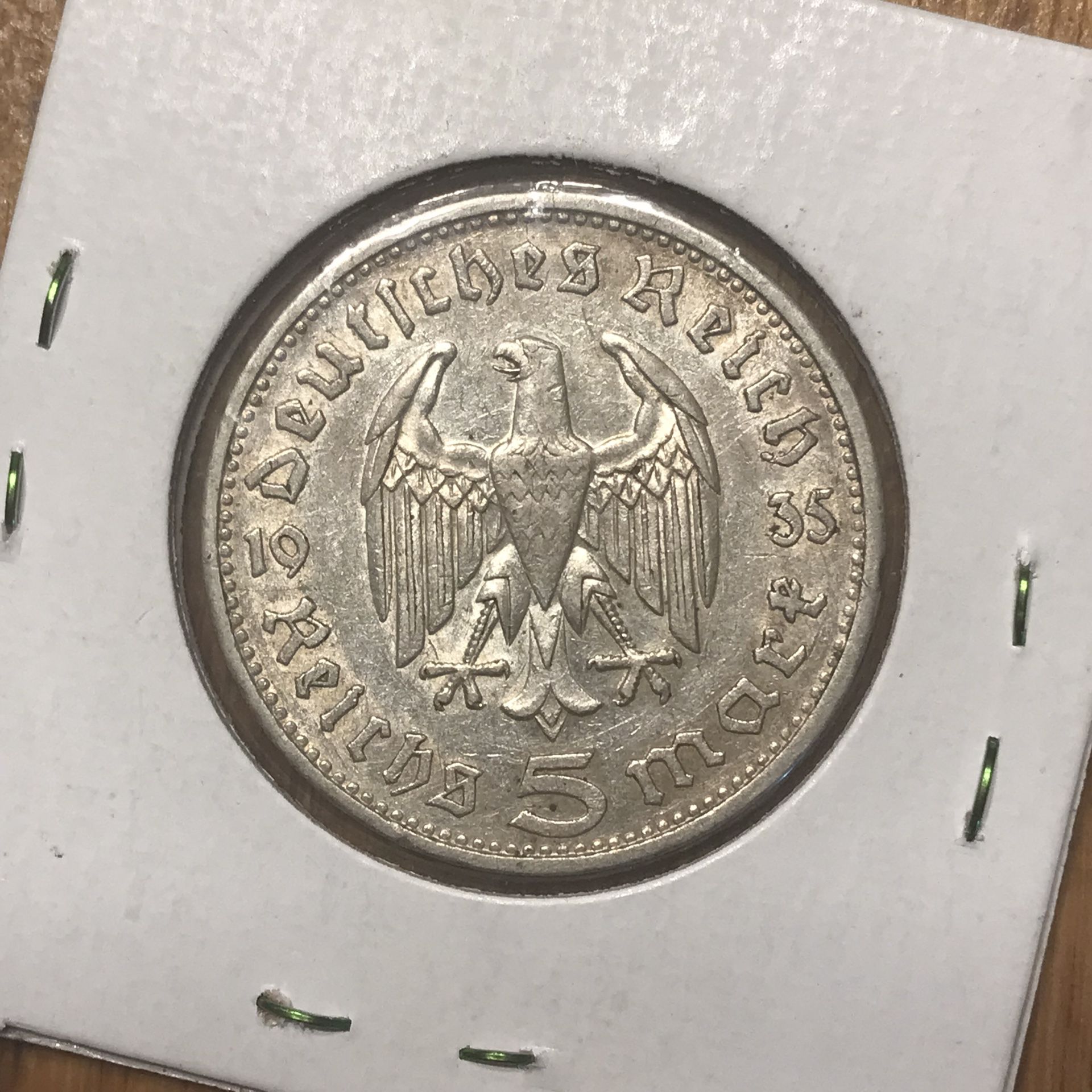 GERMAN SILVER 5-Mark Coin. RARE