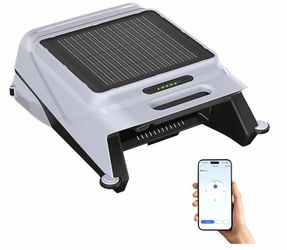 YouSky Solar Robotic Pool Skimmer, Smart App-Controlled Automatic Pool Surface Cleaner