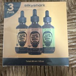 Silkyshark 3-pack Beard Oil And Conditioner