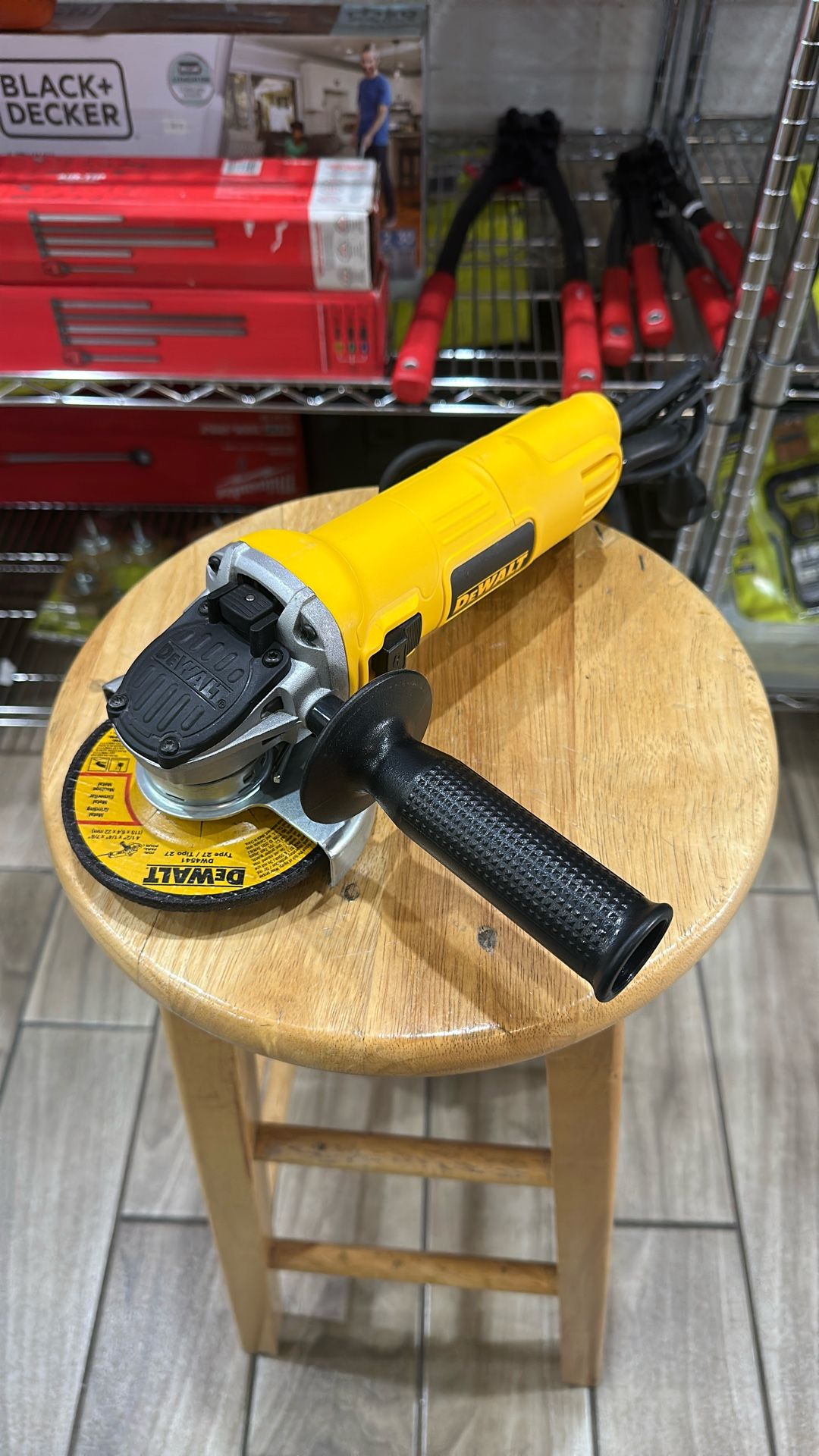DEWALT 7 Amp 4.5 in. Small Corded Angle Grinder with 1-Touch Guard