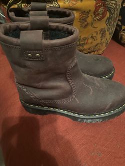 Dr. Martens Brown Leather Pull-On Boots