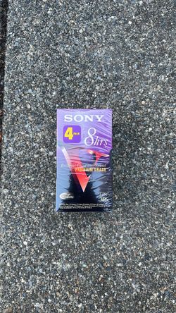 Sony T-160 premium VHS Blank Tapes 4-pack New sealed