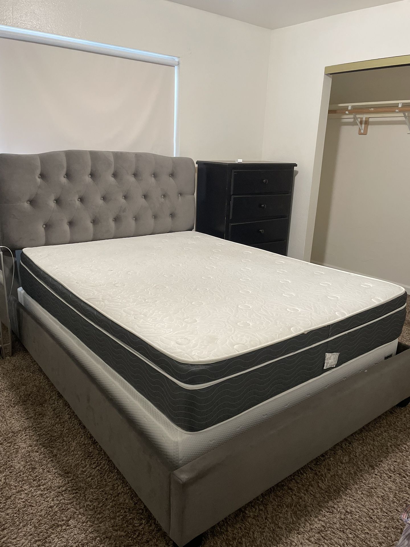 Miley Queen Upholstered Panel Bed