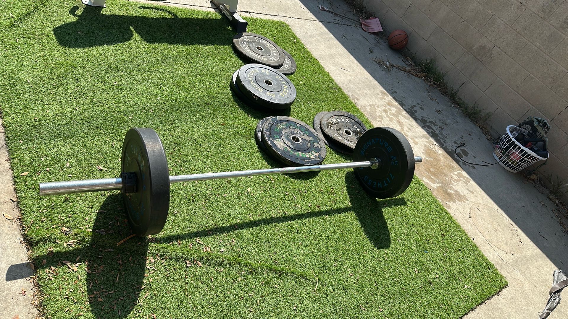 Weight Set With Bench