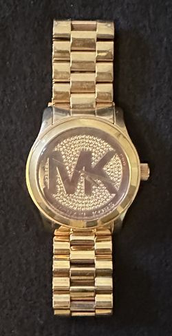 Michael Kors Gold Stainless Steel Watch & Gold Matching Bracelet - In Great Condition - $50