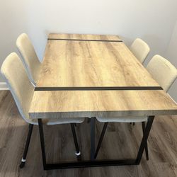 Modern industrial-style dining set 