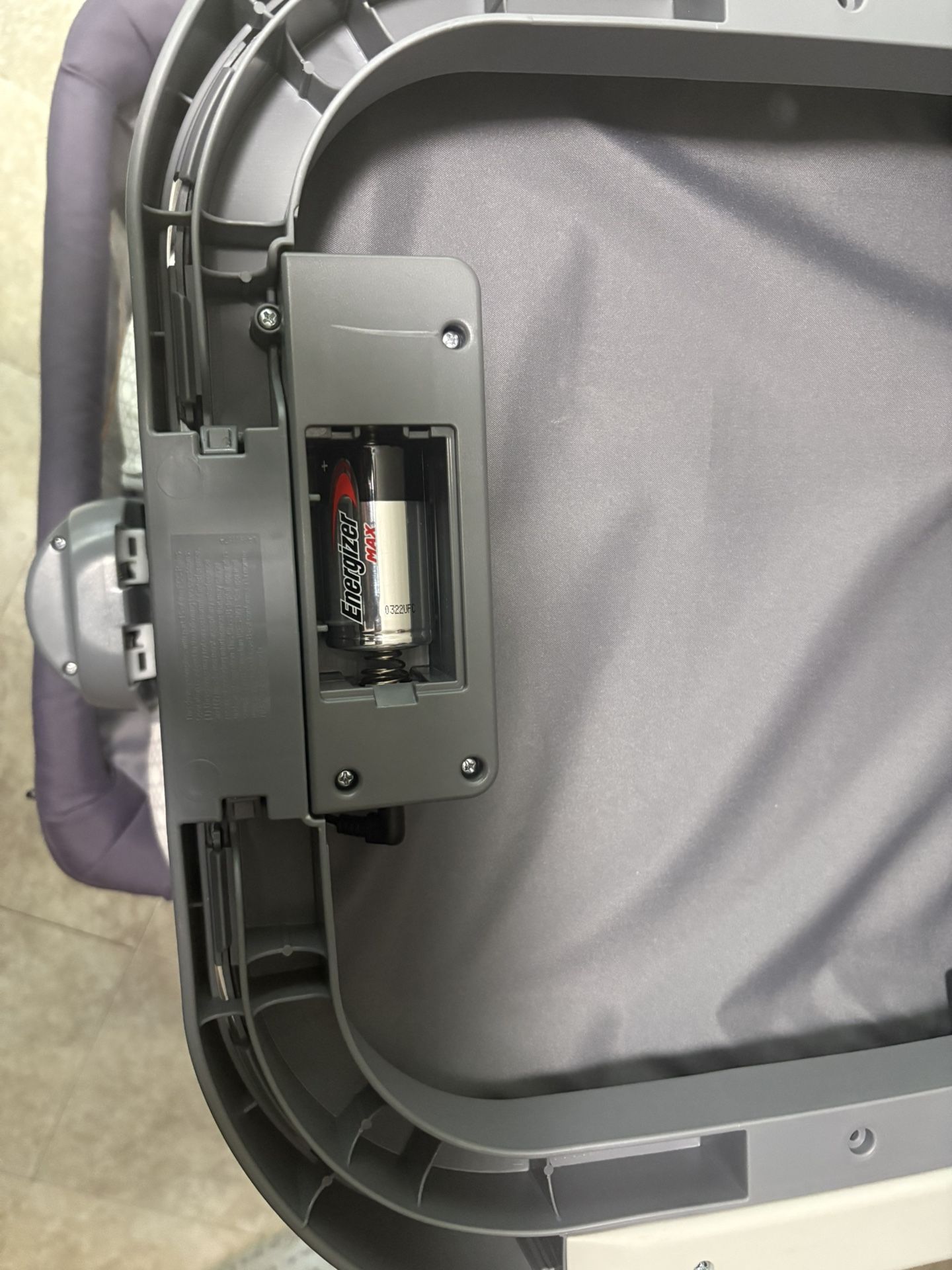 Gray Bassinet/Changing Table