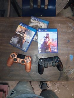 3 ps games plus 2 controllers
