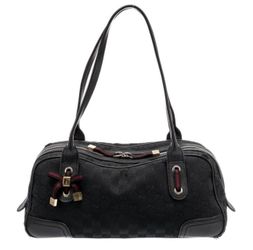Gucci Canvas Princy Boston Bag