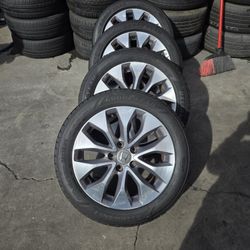 Rims For Honda Accord 2010 To 2018 Tures About 70% Life  225/50/17