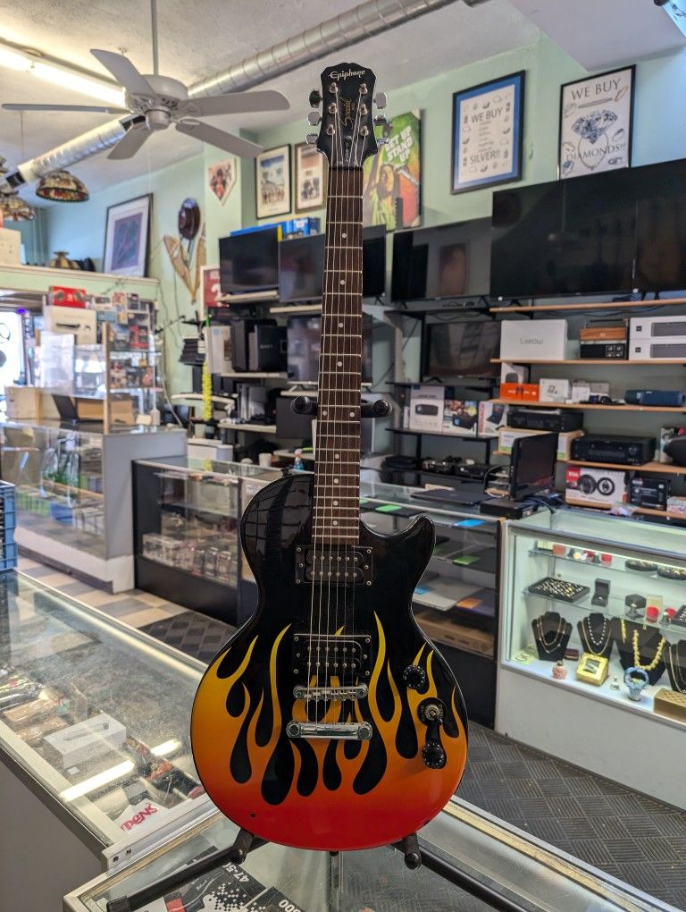 Epiphone Les Paul Special Black With Flames
