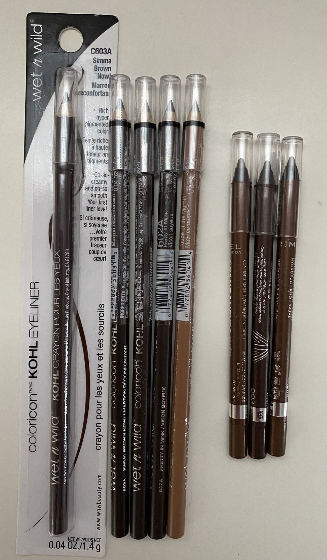 Wet n Wild and Rimmel pencil bundle