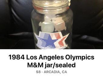1984 Olympics m&m jar