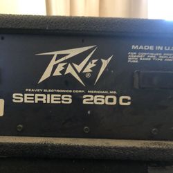 Vintage Peavey Series 260 C 130-Watt 4-Ohm 12-Decibel Audio Monitor