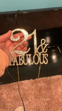 Cake topper 21st bday