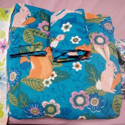 Adorable Full Size Bedding Set With Curtains