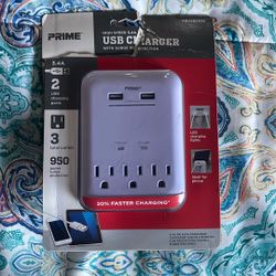 USB Plug In Outlet Charging Port 