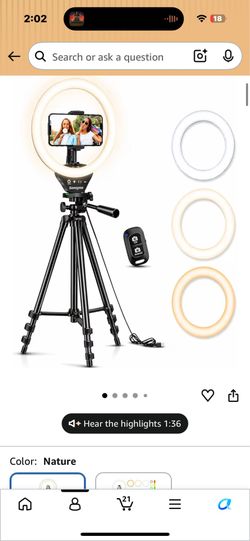 ring light with stand