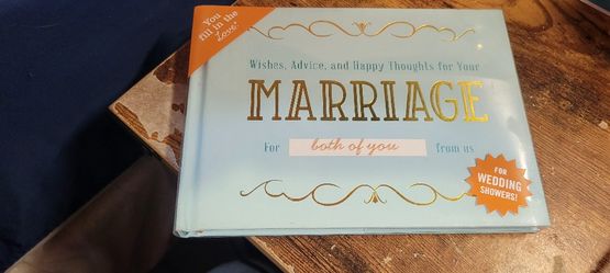 Marriage Fill In The Blank Book New 