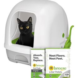 2 Breeze Litter Boxes And Supplies