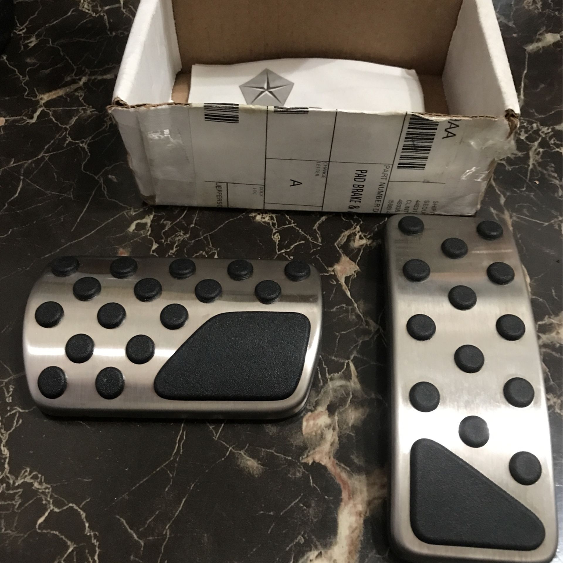 Jeep Chrysler Or Dodge OEM Brake And Gas Pedal Covers 