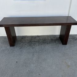 Moe's Home Dark Wood Console Table 78"x20"x29"