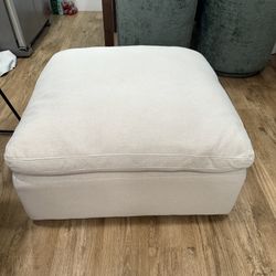 Large Cute Fabric Ottoman 
