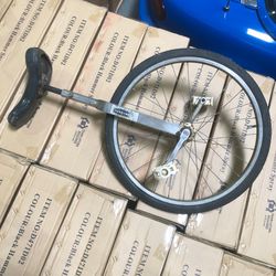 Vintage stainless steel unicycle👍