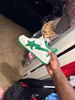 BAPE Bapesta Low-Top Sneaker White Green