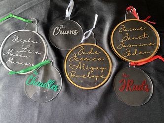 Custom Christmas Acrylic Ornaments