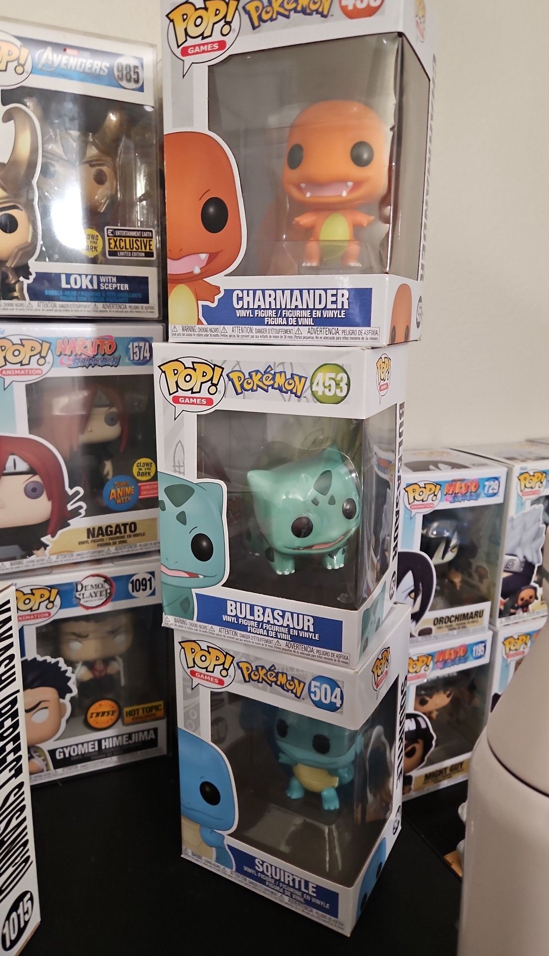 All 3 Generation 1 Starters Funko Pop Bundle