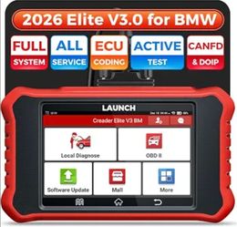 LAUNCH Creader Elite V3.0 for BMW OBD2 Scanner, All Reset Full System Tool
Bi-Directional Scan Tool, ECU Code, CAN-FD & DOIP, Battery Registration Too