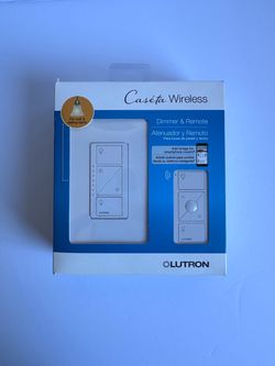 Lutron P-PKG1W-WH-R Caseta Wireless Smart Lighting Dimmer Switch & Remote Kit