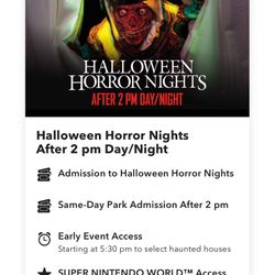 Horror Night Ticket
