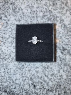 Neil lane brilliant 2+ carat oval lab diamond engagement ring
