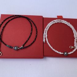 Choker 925 with real Tahiti pearl