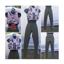 Gymshark Leggings + FREE Camo VS PINK Activewear Top | Camo/ Camouflage Set