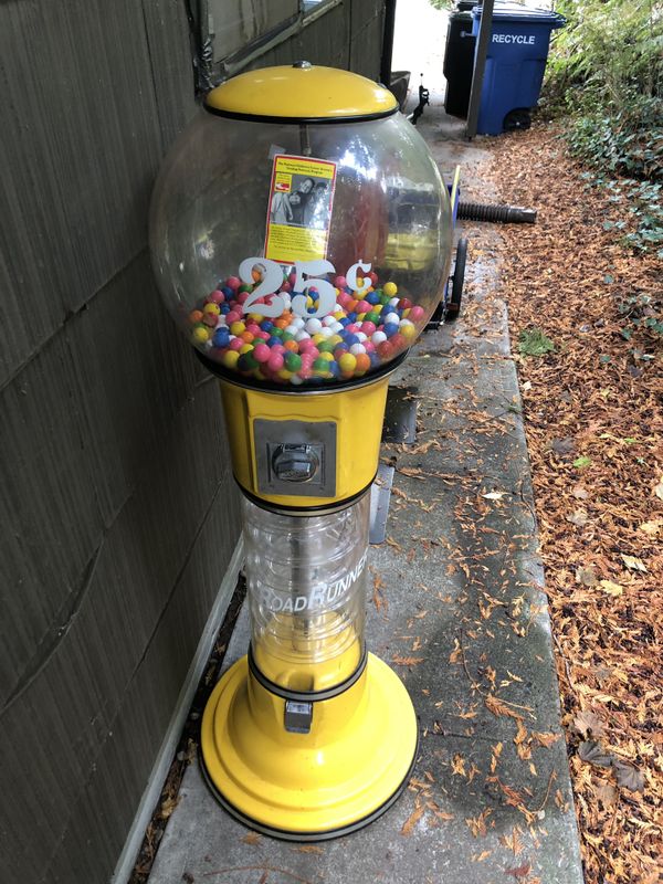 5 foot tall road runner spiral gumball machine for Sale in Seattle, WA OfferUp