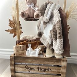 Baby Crate/ Fall Theme Baby Crate/ Closet Crate/ Welcome Home Baby Gift/ Baby Gift/ Baby Shower Gift
