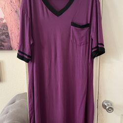 Plus Size Womens purple/black sleep dress size XXL pre-owned 
