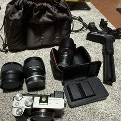 Sony A7C + 3 Prime Lenses + Lots of Extras