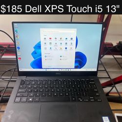 Dell XPS Touchscreen Laptop 13” 8gb i5 M.2 SSD Windows 11 Includes Charger, Good Battery