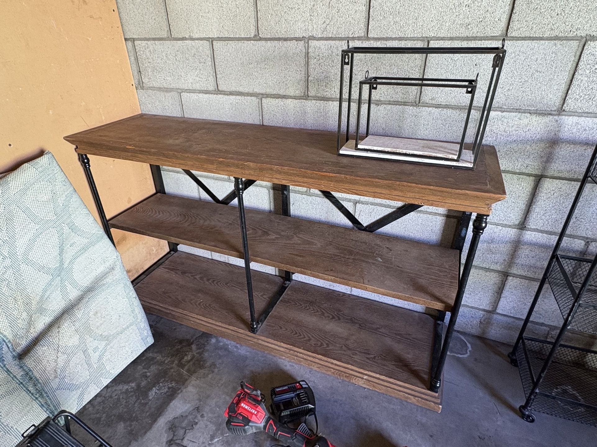 Entry Table And Small Shelves