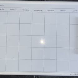 Dry Erase Calendar 