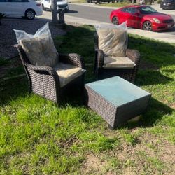 Two Piece Patio Chair Set Patio Outdoor Furniture Brand New Patio Set 🆕🚎🚛🆕
