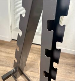 Heavy Duty Vertical Dumbbell Rack By BodyWorks  ( I Guess Weight Like 50 lbs. Measurements: 45”X 25”X 14.5”.