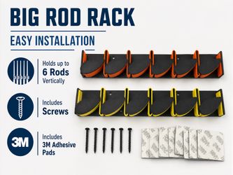 Fishing Rod Holders(6 Rods/Vertically)