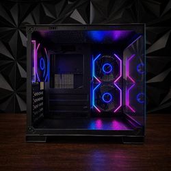 LOVINGCOOL ARGB MATX GAMING PC CASE – PANORAMIC TEMPERED GLASS (NEW)